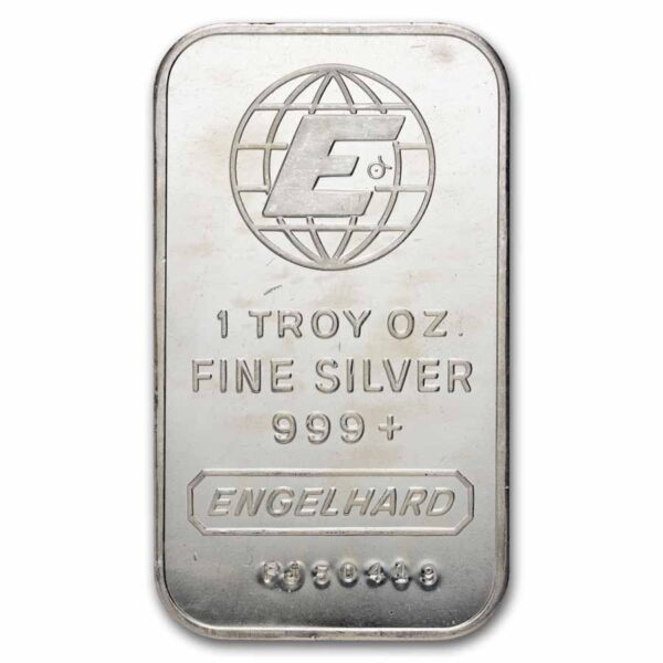 1 oz Engelhard Silver Vintage Bar